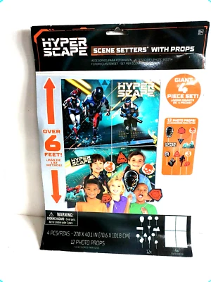 HYPER SCAPE Scene Setter BIRTHDAY party wall backdrop posters - Image 1 of 2