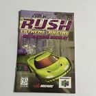 San Francisco Rush Extreme Racing N64 Instruction Manual Booklet Only