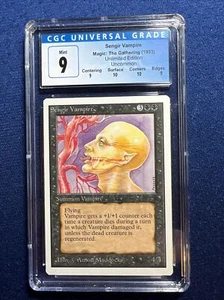 MTG Unlimited Sengir Vampire CGC 9 Quad++ Mint (10 surface and 10 corners) 1993 - Picture 1 of 2