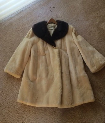 Vintage I Magnin Custom Beaver Coat - Image 1 of 4
