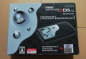 Nintendo 2DS LL Dragon Quest Slime Metal Edition Console Boxed Tested Japan - Picture 1 of 6
