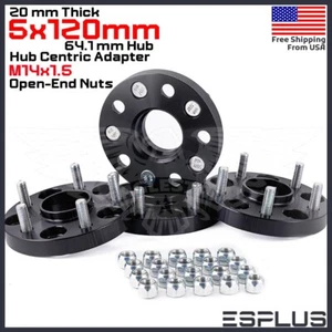 4x 20mm 5x120mm 64.1 Hub Centric Adapter Spacer Fit Civic Type-R/Tesla Model S/X - Picture 1 of 9