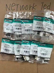 10 Pack Panduit Mini-Com CMDEISCWH Fiber optic Connector SC Duplex Free shipping - Afbeelding 1 van 5