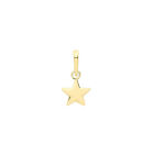 Classical 9ct Gold Ladies Star Pendant - 10mm*6mm