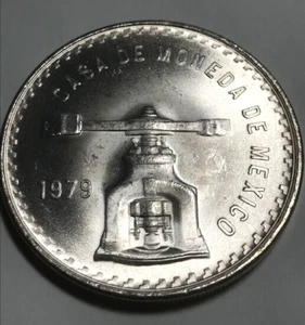 elf Mexico 1 Onza 1979 Mint Press Silver  M49b.3 - Picture 1 of 2