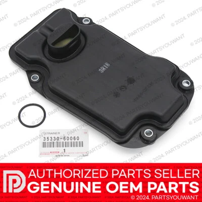 Filtro de aceite de transmisión GENUINO Toyota OEM V8 35330-60060 + junta tórica 90301-31014 Foto 1 de 4
