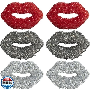 DoDoBeads 6 Pcs Bling Big Lips Junk Case Charms – Mixed Colors Charms for Jun - Picture 1 of 5
