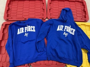 Air Force Falcons Royal College Hoodie Sweatshirt + Rundhalsausschnitt Herren Large Neu ohne Etikett - Bild 1 von 2
