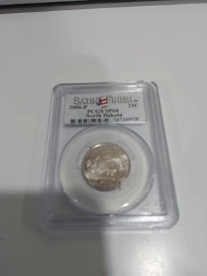2006-P PCGS SP68 N. DAKOTA Satin Finish State Quarter 25C - Image 1 of 2