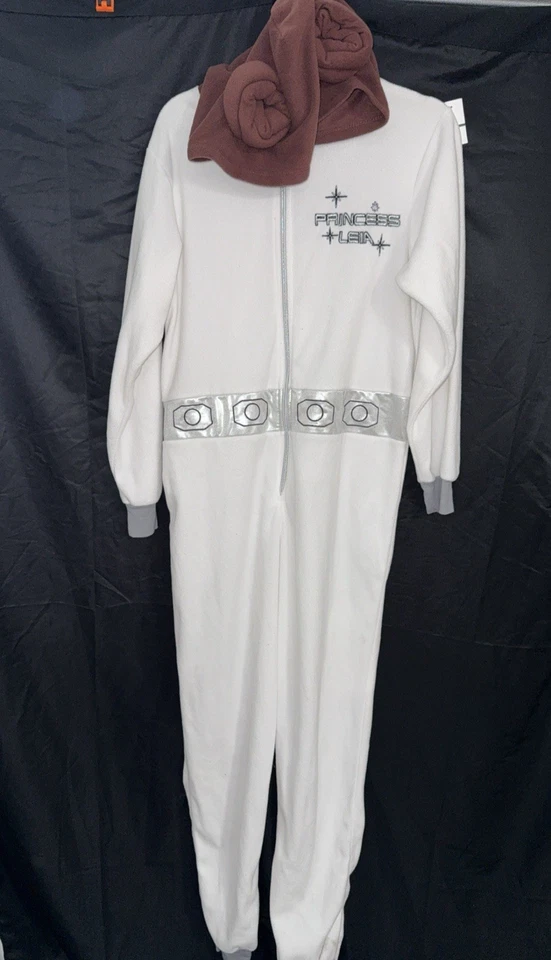 Pijama Star Wars Princesa Leia Con Capucha Sin Pies Una Pieza PEQUEÑO USADO Foto 1 de 1