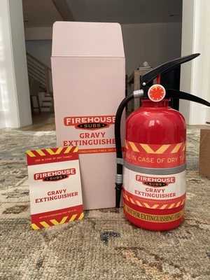 Firehouse Subs Gravy Extinguisher IN HAND SHIPS NOW - Image 1 of 3