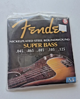 Fender Nickel Plated Steel Roundwound Super Bass .045,  .065, .085, .105, .125  - Image 1 of 4