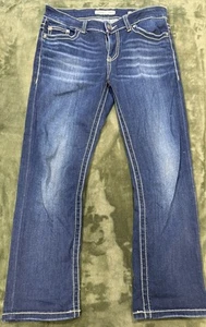 BKE Dakota Women's Medium Wash Capri Size 27x26 - Picture 1 of 8
