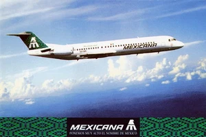 Postcard Airline Mexicana Ponemos Muy Alto El Nombre De Mexico B AP1. - Picture 1 of 2