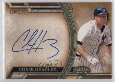 2015 Topps Tier One Acclaimed Auto /299 Chase Headley #AA-CHY Auto - Image 1 of 2