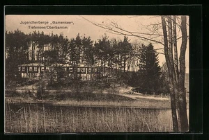 Tiefensee /Oberbarnim, Ansichtskarte, Jugendherberge Gamensee - Picture 1 of 2