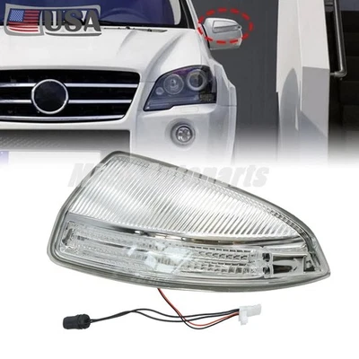Fit Mercedes W164 ML350 ML550 Left door side mirror turn signal light suitable Foto 1 de 4