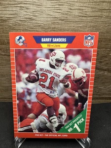 1989 Pro Set #494 Barry Sanders RC Rookie Detroit Lions HOF (STOCK IMAGE) - Picture 1 of 2