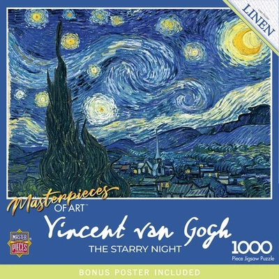 Rompecabezas MasterPieces - MasterPieces of Art - The Starry Night 1000 piezas Foto 1 de 4