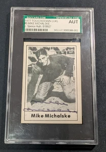 JSA Authentic Signed Mike Michalske Auto 1977 Touchdown Club #5 SGC Graded Auth. - Picture 1 of 2