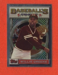 1993 Topps Finest Willie Greene Card #148        FREE SHIPPING - Picture 1 of 2