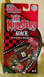 MUNSTERS KOACH NEW RACING CHAMPIONS 1:64 DIE CAST 2003 #76225 BLACK RED SEALED.