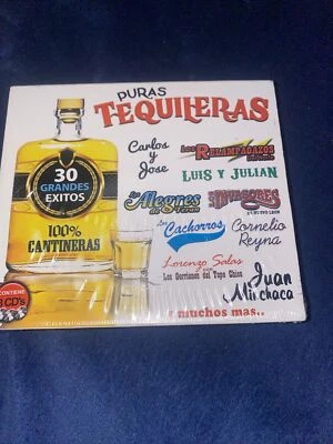 Puras Tequileras 30 Grandes Éxitos 100% Cantineras - Varios Artistas 3 CD’s Jr Foto 1 de 2
