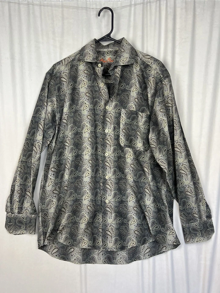 Camisa Alan River Mediana Cachemira Abotonada Manga Larga Hombre’s M Foto 1 de 4