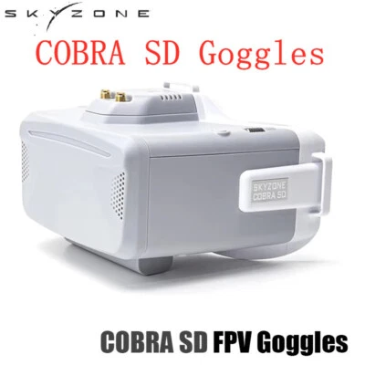 Skyzone Cobra SD 5.8GHz FPV 4.3" LCD Goggles Dual 2dD Antennas For RC FPV Drone - Image 1 of 4