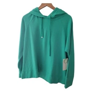 Danskin Green Soft Fleece Hoodie Pull Over Plus Size XXL New with Tags - Picture 1 of 4