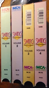 4 VHS Tape Set - MCA c1987 Swing, the Best of the Big Bands, nice V+E- - Imagen 1 de 5