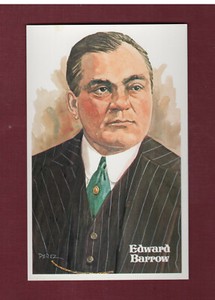 ED BARROW, Yankees~Red Sox | Perez-Steele Hall of Fame art postcard #326/10,000