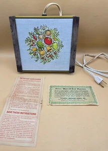Vtg 1982 WARM-O-TRAY Electric Food Warmer With Certificate & Instructions WORKS! - Picture 1 of 15