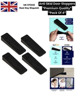 Gummi Türstopper für Boden - Anti-Rutsch Türstopper für schwere Türen 4 Stück UK - Bild 1 von 15