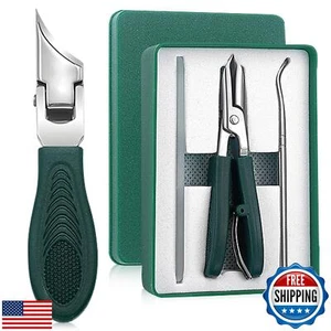 Eagle Beak Beveled Nails Clippers, 3-Piece Sets of Wide Jaw Opening Anti-Spla - Picture 1 of 5
