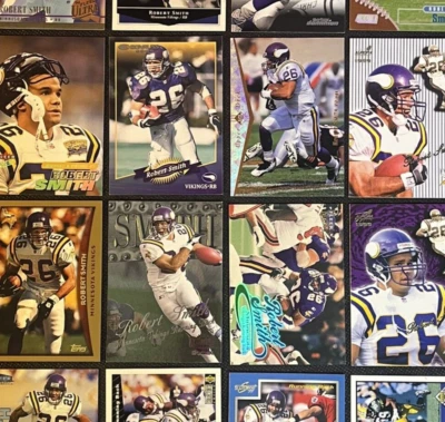 1994 Fleer Ultra - 1995 SP - 1999 Skybox Metal Universe Robert Smith Lot Vikings - Image 1 of 4