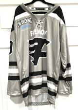 Fremont Flyers Hockey Jersey Youth Size L/XL Black Gray  New