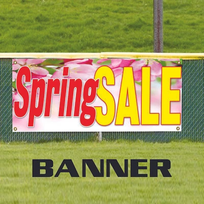 Spring Sale Vinyl Banner Events Fresh Season Stock Business Advertising Banner - Image 1 of 2