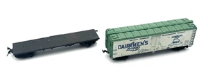HO sin marca Dairymen's League frigorífico y coche plano negro genérico - Imagen 1 de 5