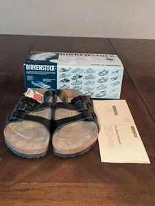 Birkenstock Florida Men’s Size EUR 43 US 10 Birko-Flor Sandal Black Vintage  - Picture 1 of 12