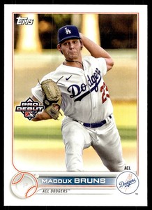 2022 Topps Pro Debut Maddux Bruns ACL Dodgers #PD-174