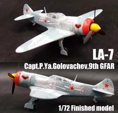 WWII La-7 Capt. P.Ya.Golovachev 9th GFAR 1/72 finished plane Easy model - Image 1 of 4
