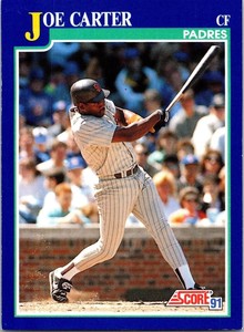  1991 Joe Carter   Padres 9 Score Baseball Sports Trading Card 