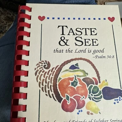 Sulpher  Springs VA Primitive Baptist Church Cook Book Recipes Taste And See - Image 1 of 4