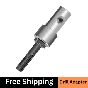 Earth Auger Drill Adapter for Corded & Cordless Drill, Connect 4"/6" Auger to 1/ - Picture 1 of 7