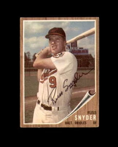 Russ Snyder Signed 1962 Topps Baltimore Orioles Autographed - Picture 1 of 2