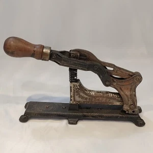 Antique Rare Hotchkiss Stapler No 2 Patent 1896 Collector’s Item Cast Iron *Read - Picture 1 of 16