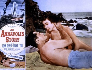 An Annapolis Story Lobby Card Kevin Mccarthy Diana Lynn 1955 OLD MOVIE PHOTO