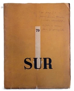 Revista Sur n° 79 - Jorge Luis Borges - Juan Ramón Jiménez- Idea Vilariño - 1941 - Picture 1 of 3