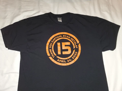 Anaheim Ducks Thank You Captain Ryan Getzlaf 4/24/2022 Black XL Men T-Shirt Cover
